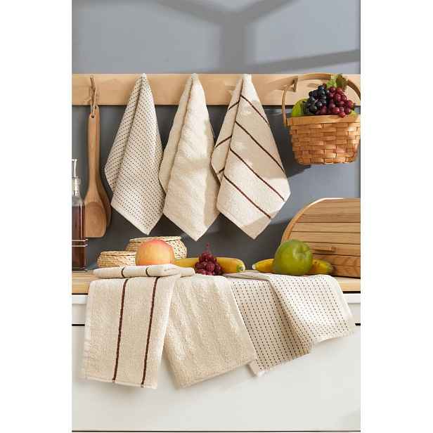 Bavlněné utěrky v sadě 6 ks 30x50 cm Sofya – Foutastic