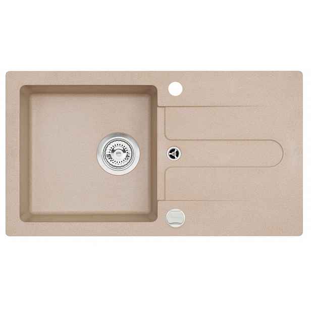 Alveus Cortina - Granitový dřez 75x42 cm, beige 1133781