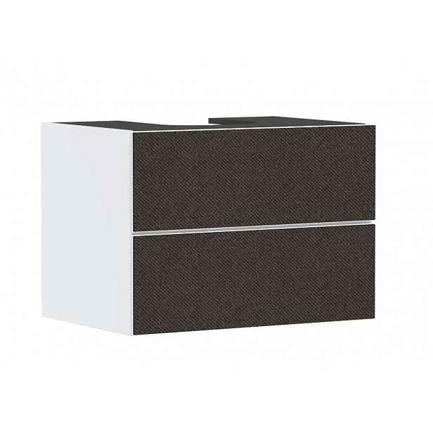 Hansgrohe Xevolos E - Umyvadlová skříňka, 78x56x55 cm, 2 zásuvky, matná bílá/textilní tmavá šedá 54187660