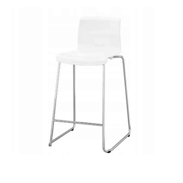 Ikea Glenn Barová Židle Barová stolička Bílá Chrom 66 cm Barová židle 601.317.34