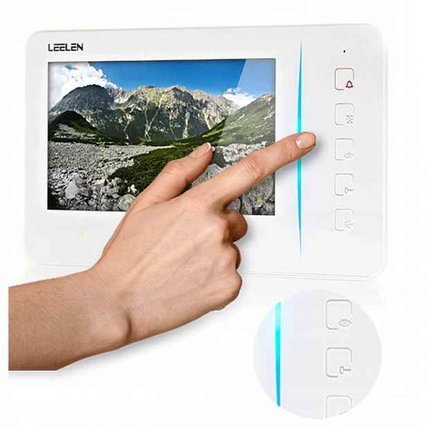 Monitor videotelefonu Leelen JB305 N60 7" displej zvonku Furtka Brána bílá