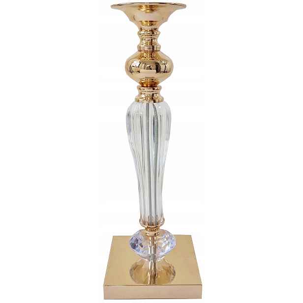 Podstavec Křišťál 42 CM Svícen Stojan Držák Na Květináč