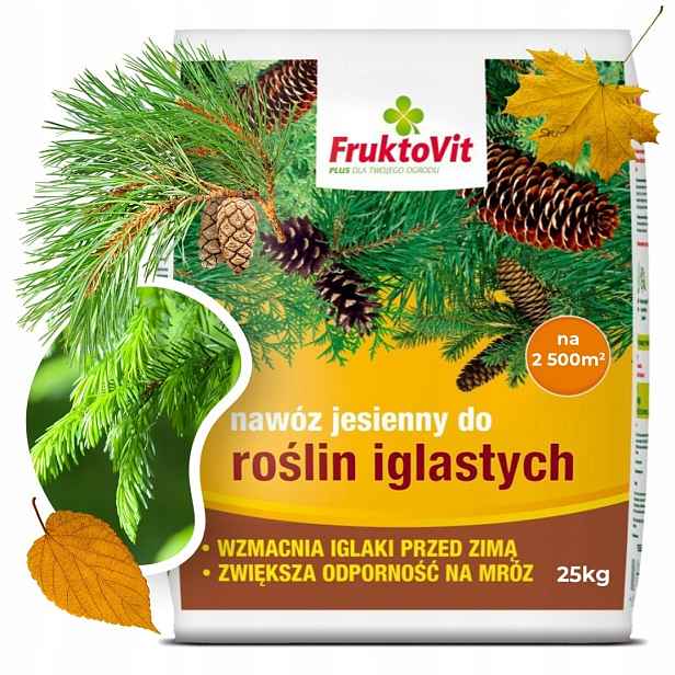 Podzimní Hnojivo Pro Jehličnany granulované Iglak Fruktovit Plus jehličnaté 25 kg