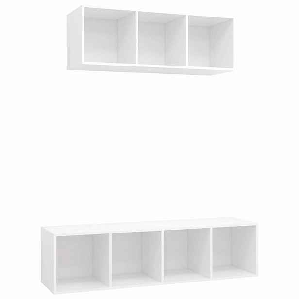 vidaXL 2dílná sada TV skříněk bílá dřevotříska