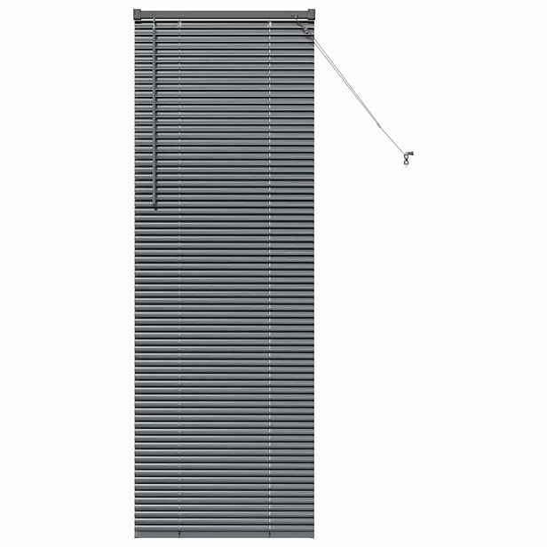 vidaXL Venet školní žaluzie Tmavě šedá 175 x 65 cm 25 mm Hliník