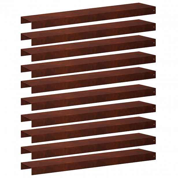 vidaXL Krycí profil na zahradní obruby 10 ks 100 x 20 x 5 cm
