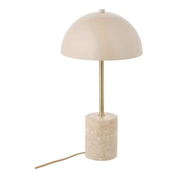 Béžová stolní lampa s kovovým stínidlem (výška 45 cm) Sheffield – House Nordic