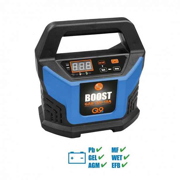Güde - 15A nabíječka GAB 12V-15A-BOOST pro akumulátory, 12 V 85143