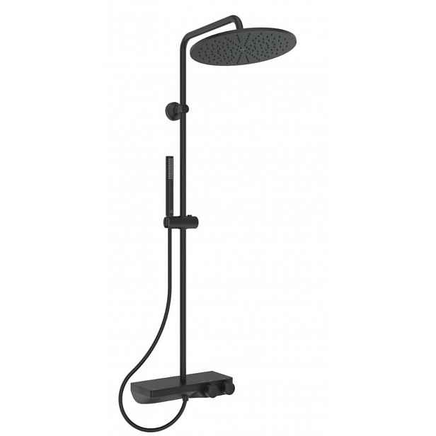 Ideal Standard CeraTherm - Sprchový set s termostatem, průměr 30 cm, hedvábná černá A7631XG