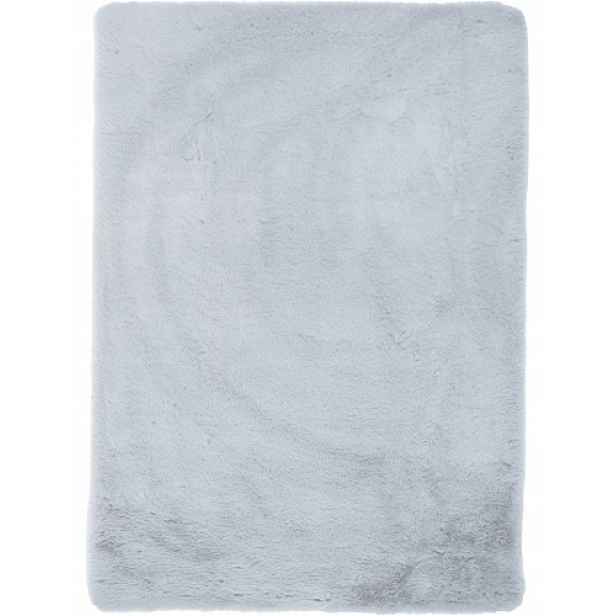 Koberec plyšový rabbit 80 x 150 cm, světle šedá králičí kožíšek