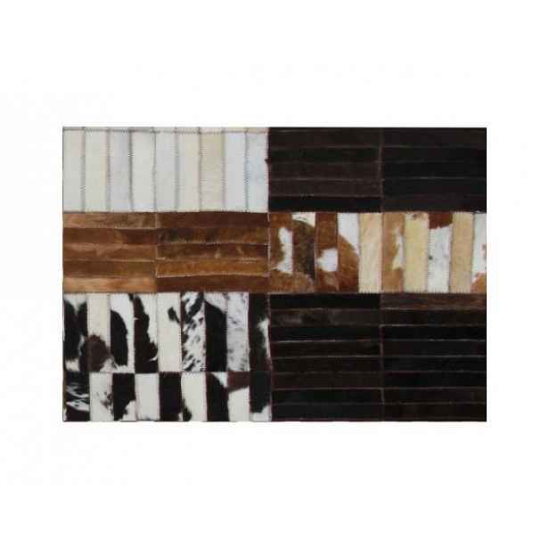Luxusní koberec KŮŽE Typ4, patchwork, 69x140 cm