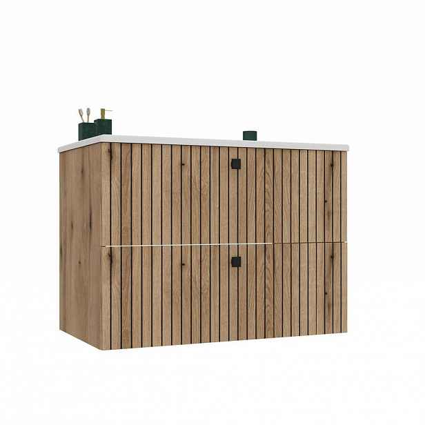 RAUMHIRSCH FURNITURE SKŘÍŇKA POD UMYVADLO dub 80/59/47