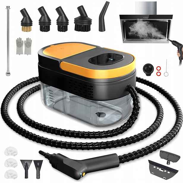 Ruční Parní Vysavač S Přenosným Výkonem A 3 Kartáčovými Hlavicemi 2500 W 1600 ML