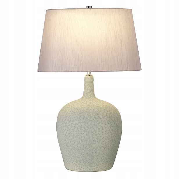 Stolní lampa Elstead Lambeth E27 krémová stříbrná 60W keramika