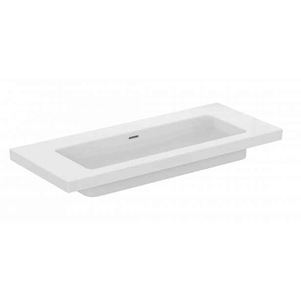 Ideal Standard Extra - Umyvadlo, 51x121 cm, s přepadem, bez otvoru pro baterii, bílá T437301