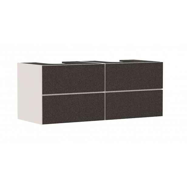 Hansgrohe Xevolos E - Umyvadlová skříňka, 137x56x55 cm, 4 zásuvky, matná béžová/textilní tmavá šedá 54197660