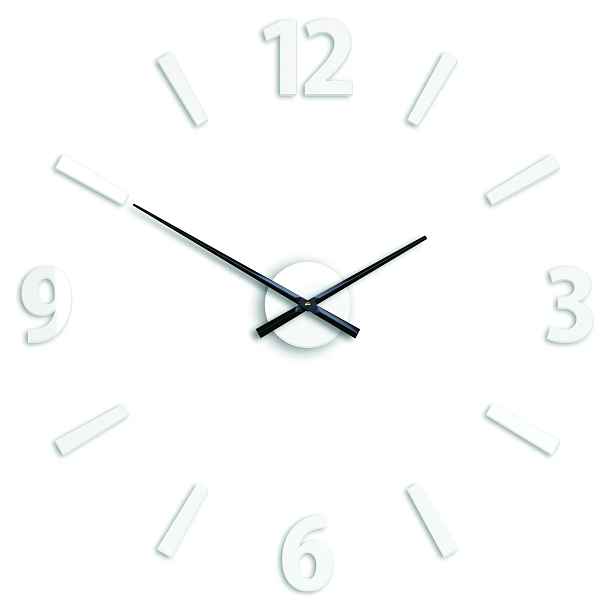 ModernClock 3D nalepovací hodiny Klaus bílé