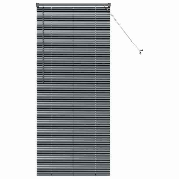 vidaXL Venet školní žaluzie Tmavě šedá 175 x 80 cm 25 mm Hliník