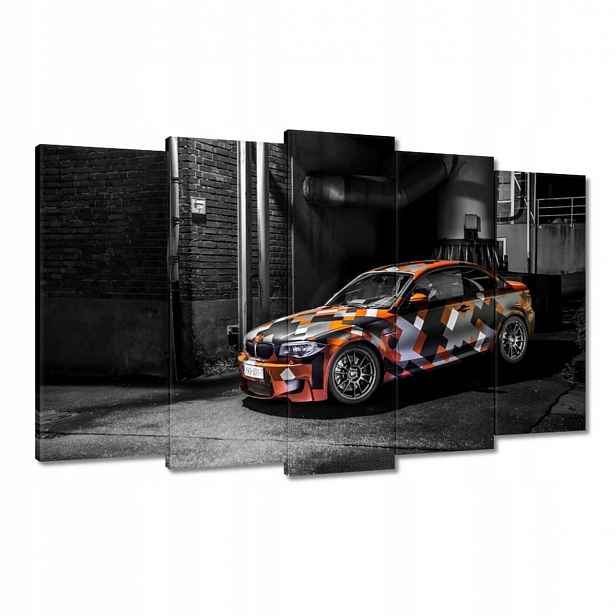 Obrazy 100x60 Oranžové Bmw