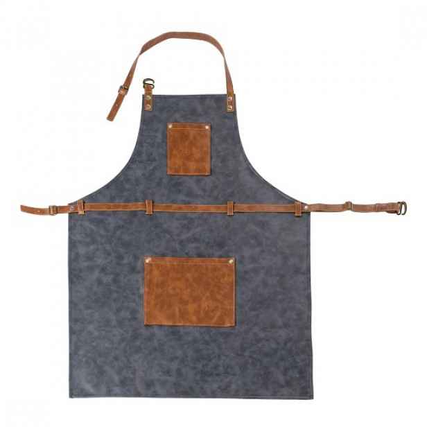 Toskánská kuchyňská zástěra, 70 x 90 cm, Stone Blue - Tiseco