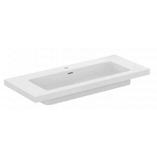 Ideal Standard Extra - Umyvadlo, 51x121 cm, s přepadem, otvor pro baterii, bílá T437001