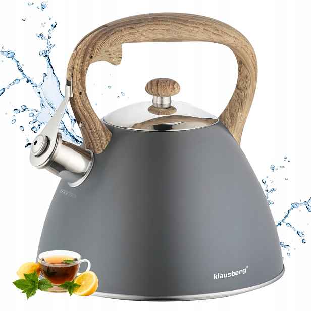 Konvice Klausberg KB-7297 3 l s píšťalkou šedá