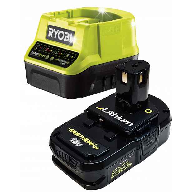 Napájecí sada Ryobi RC18120 Akumulátor Mortison Ryobi One+ 18V 2,6Ah
