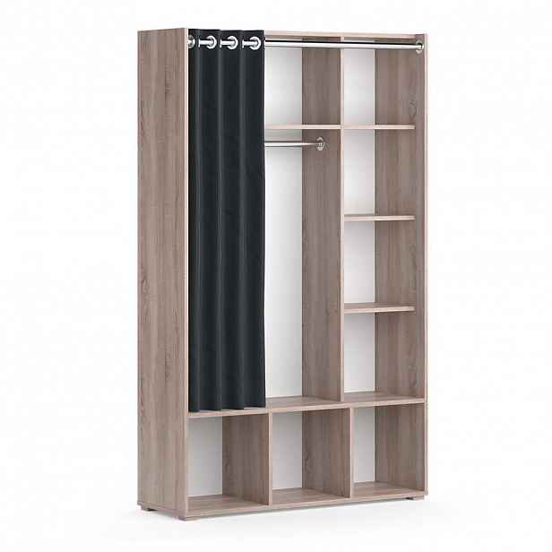 Vicco ŠATNÍ SKŘÍŇ Luigi Sonoma 38 x 178.1 cm se závěsem na oděvy