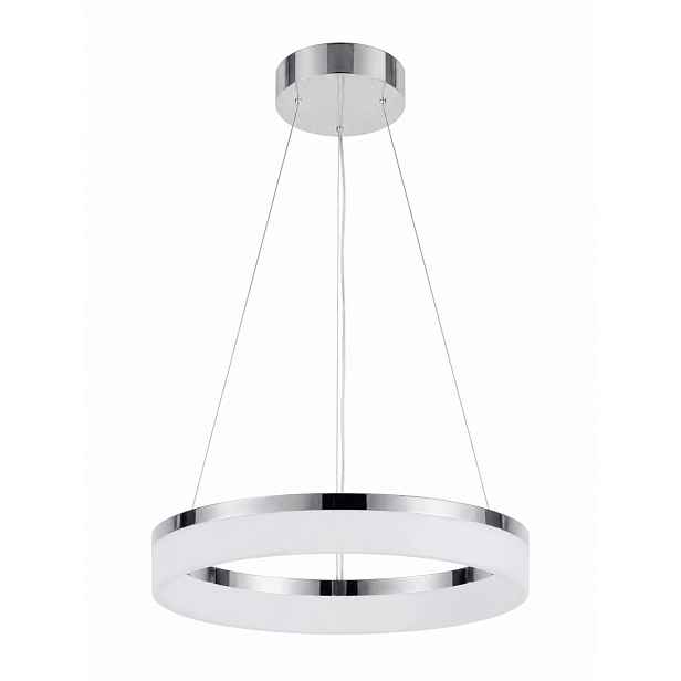 Závěsná Led lustrová lampa Paco Home Ella 32W Ring Černá Bílá 3000K Loft