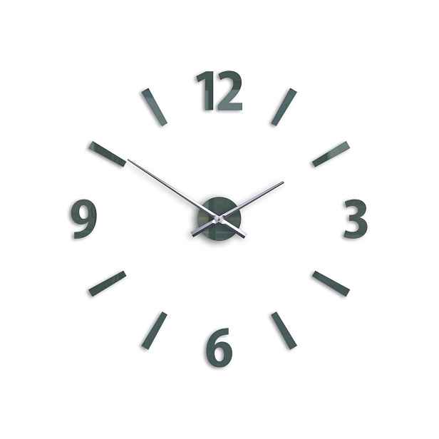 ModernClock 3D nalepovací hodiny Klaus šedé
