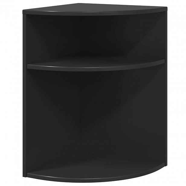 vidaXL Odkládací stolek Černá 39,7 x 39,7 x 60 cm Kompozitní dřevo