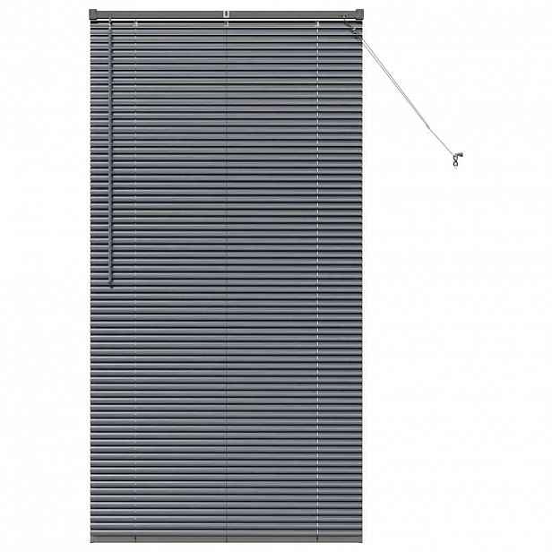 vidaXL Venet školní žaluzie Tmavě šedá 175 x 95 cm 25 mm Hliník