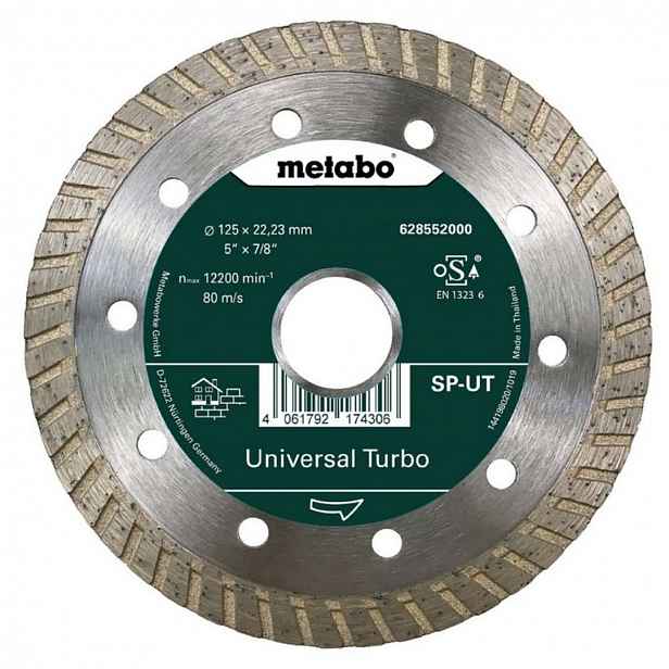Metabo - Diamantový řezný kotouč na tvrdé materiály 125x22,23 mm 628552000