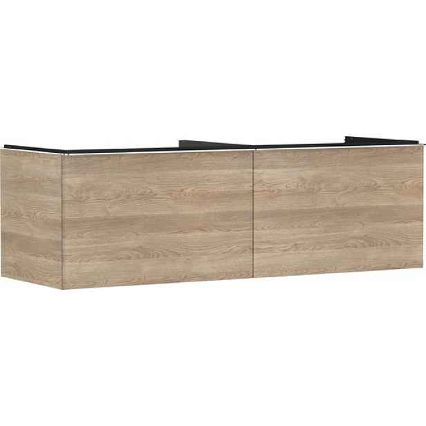 Skříňka pod umyvadlo pod desku Hansgrohe Xelu Q 156x49,5x55 cm přírodní dub 54072000