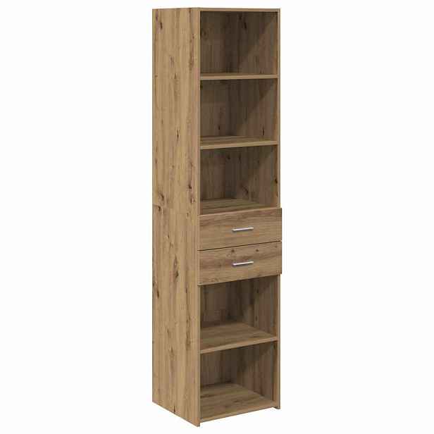 vidaXL Vysoký bufet Artisanový dub 45 x 42,5 x 185 cm Kompozitní dřevo