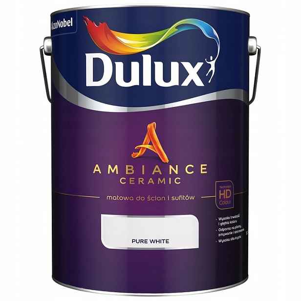 Dulux Ambiance Pure White Barva Pure White 5L