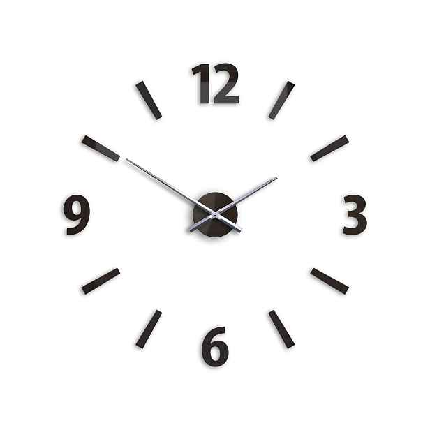 ModernClock 3D nalepovací hodiny Klaus wenge