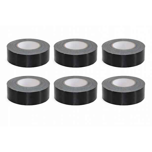 Opravná Páska Duct Tape Černá Silná Uv montážní páska 230 mm 100 m 45 mm 6 Ks