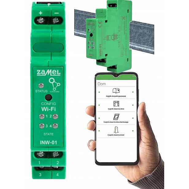 Rozhraní pro signalizační vstupy 6-24 V WiFi kontaktních senzorů Supla
