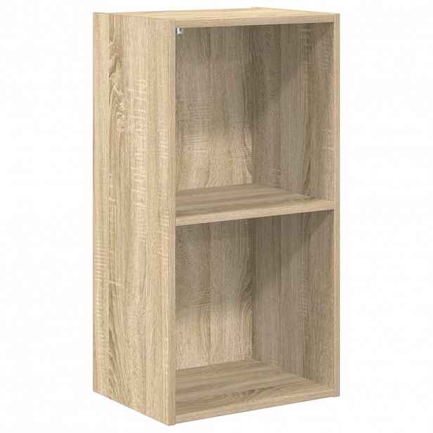 vidaXL 2patrová knihovna dub sonoma 40 x 30 x 76,5 cm kompozitní dřevo