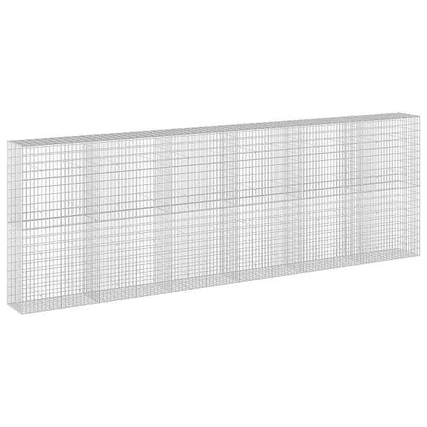 vidaXL Gabion s drátem 3,5 mm a síťkou 5x10 cm 600x50x200 cm