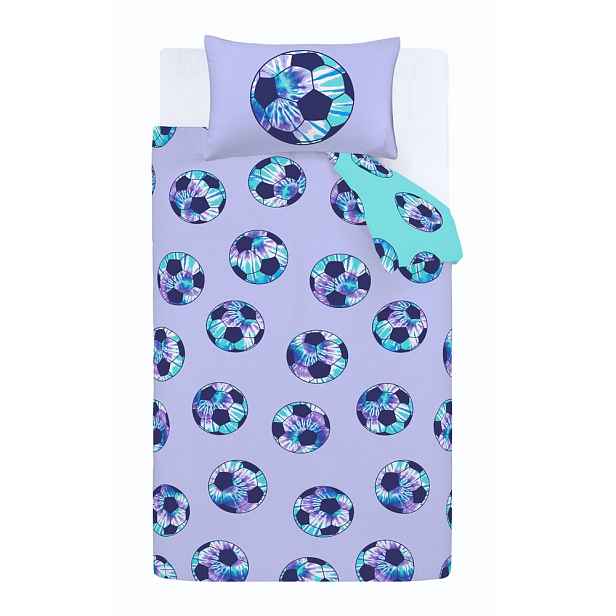 Dětské povlečení na jednolůžko 135x200 cm Tie Dye Football – Catherine Lansfield