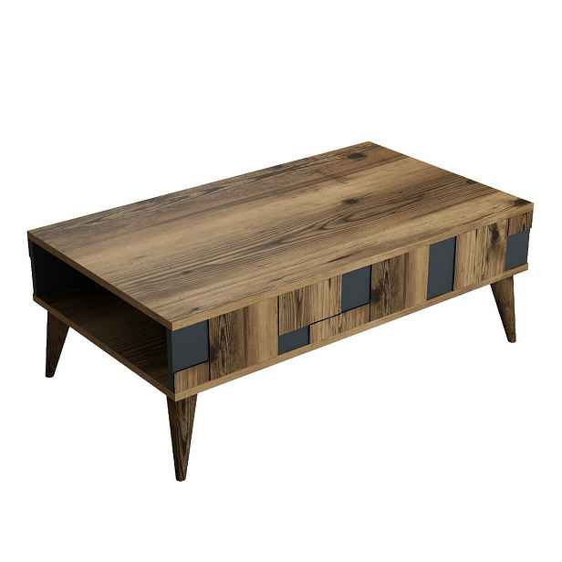 Konferenční stolek Madrid Anthracite and Walnut