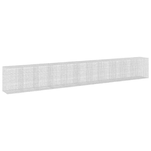 vidaXL Gabion s drátem 3,5 mm a síťkou 5x10 cm 1100x100x150 cm
