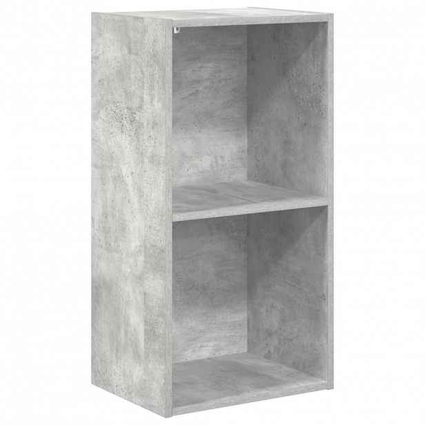 vidaXL Knihovna 2 police betonově šedá 40 x 30 x 76,5 cm dřevotříska