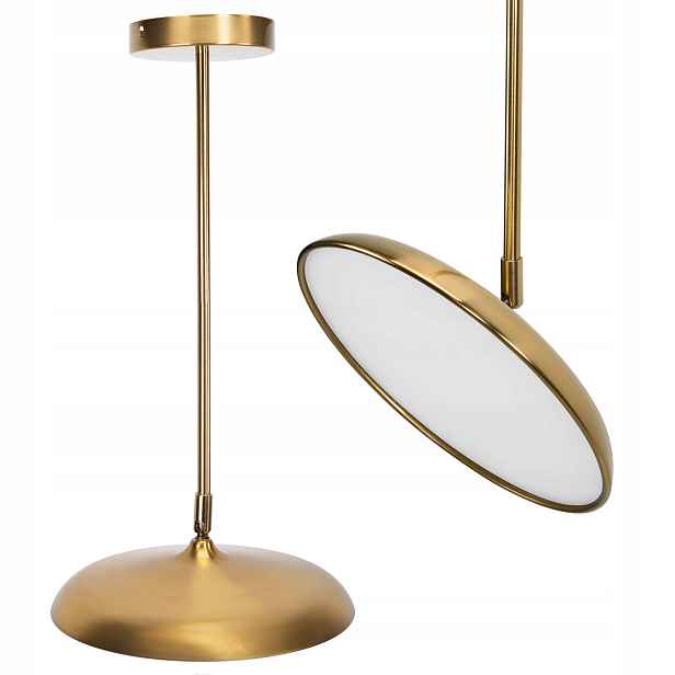 Zlatá Stropní Svítidlo S Nastavitelnou Bílou Led Plochou, Moderní, APP1281 Gold