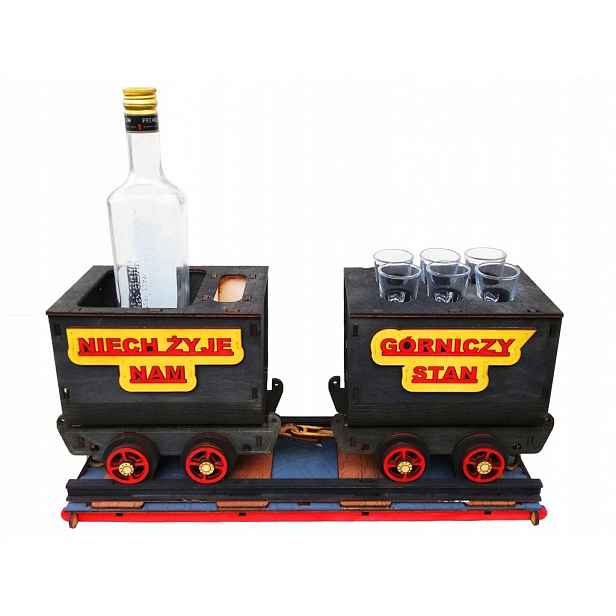 Důlní Vagóny Na Alkohol dárek pro Horníka Grubiorza vagónky barborka