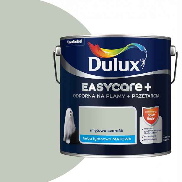 Dulux EasyCare Plus 2,5L Mátově šedá