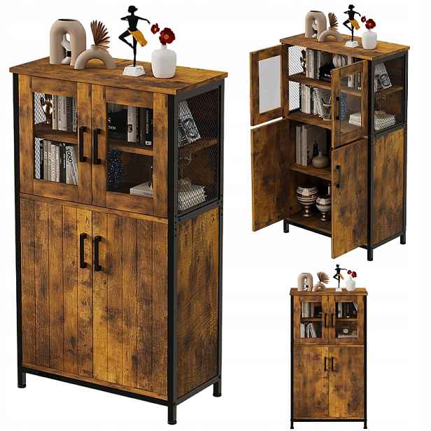 Rustikální Komoda, Retro Vintage Loft Do Jídelny Obývacího Pokoje, Kuchyňská Komoda