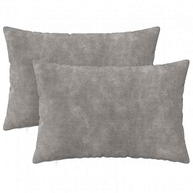 vidaXL Povlak na polštář 2 pcs HEERLEN Světle šedá 50 x 75 cm